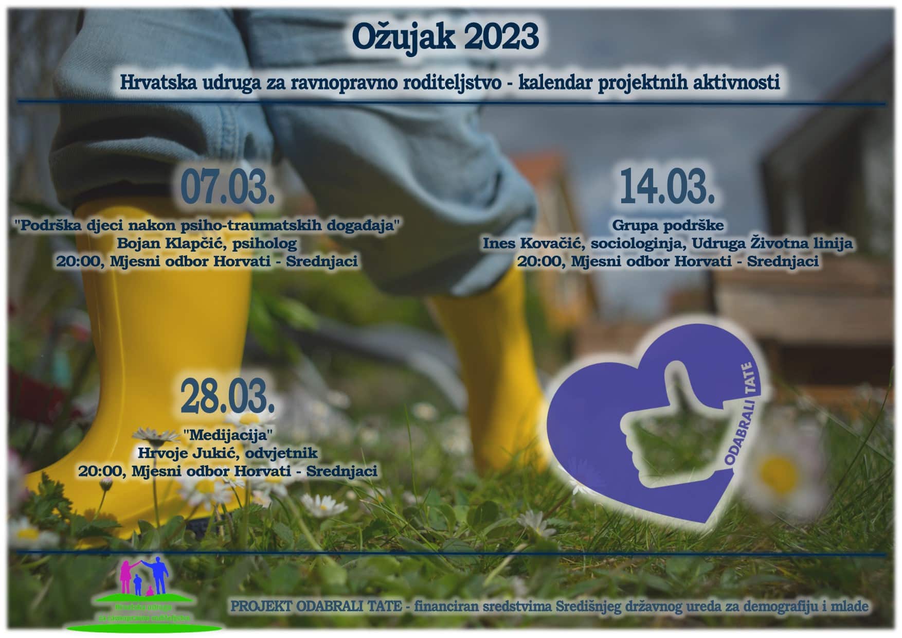 KALENDAR DOGAĐANJA OŽUJAK