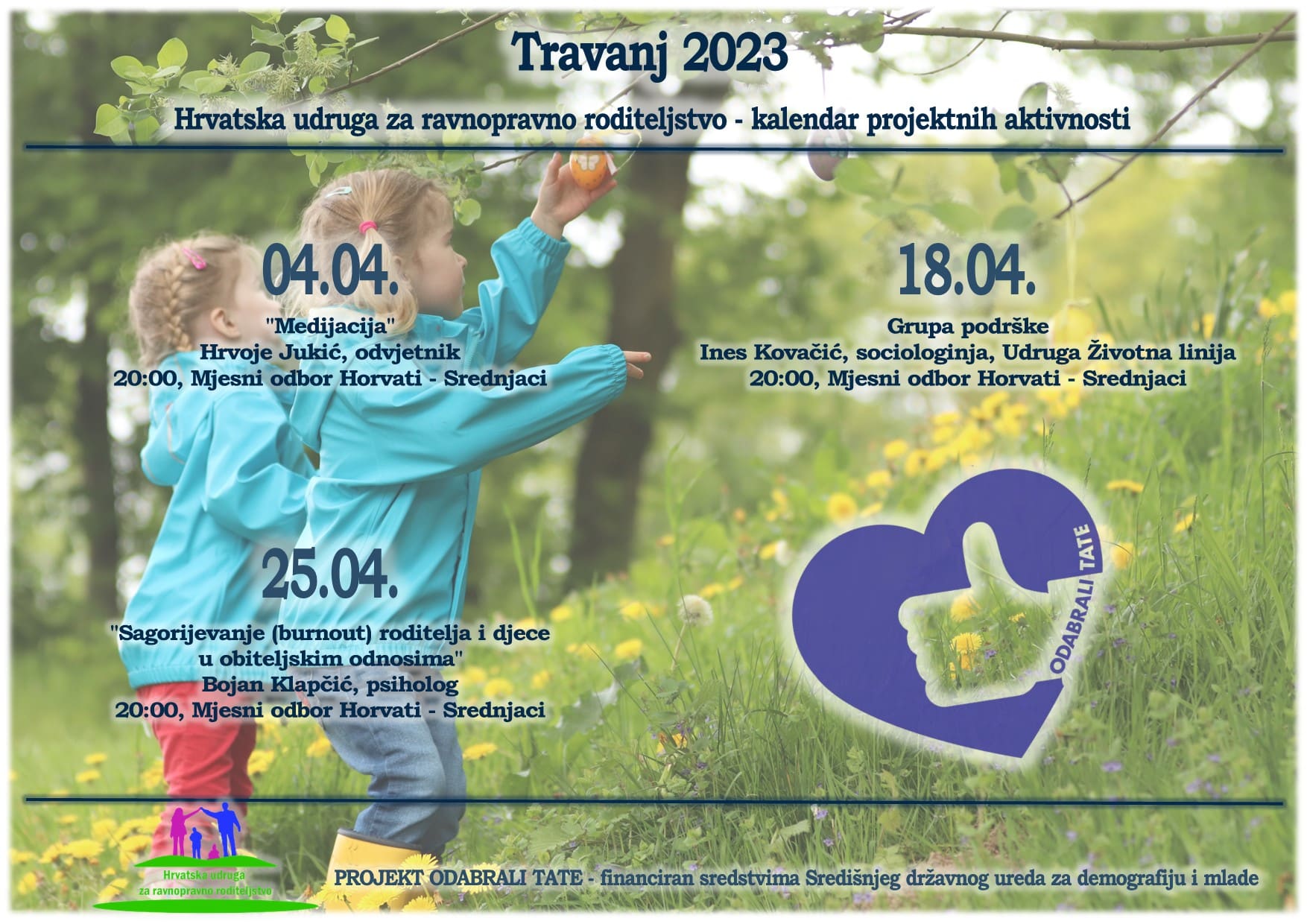 KALENDAR DOGAĐANJA TRAVANJ
